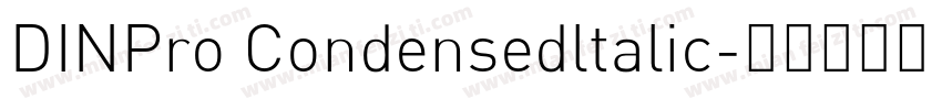 DINPro Condensedltalic字体转换